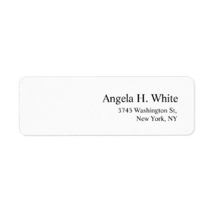 Élégant minimaliste moderne moderne blanc