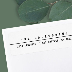 Élégant minimaliste noir et blanc