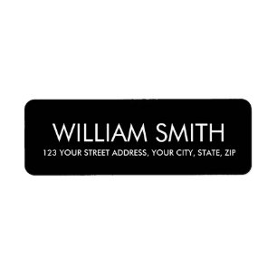 Élégant minimaliste noir moderne