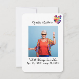 Elégant minimaliste photo noir blanc carte de priè