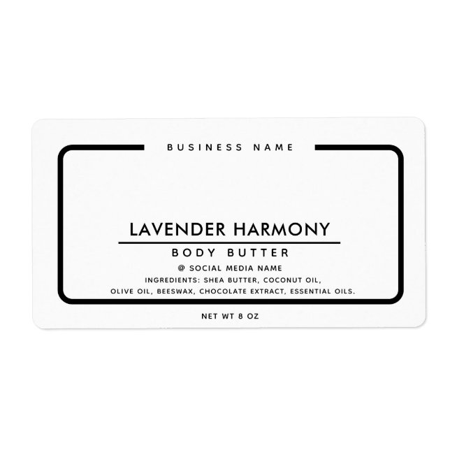 Élégant minimaliste simple noir (Devant)