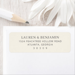 Élégant Minimaliste Typographique Beige