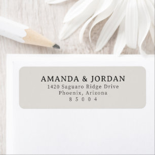 Élégant Minimaliste Typographique Beige