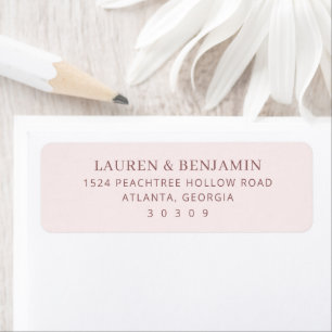 Élégant minimaliste typographique rose