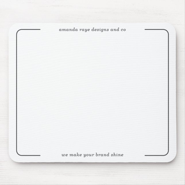 Elegant Minimalistic Interior Designer Studio Mouse Pad (Front)