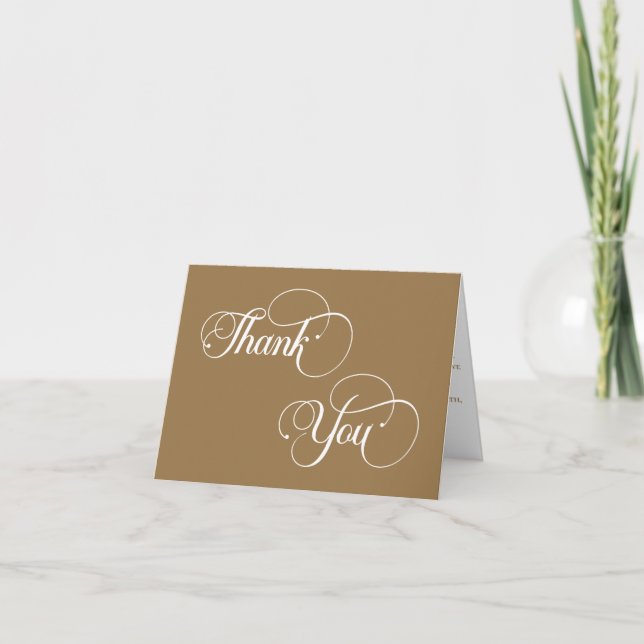 Elegant Minimalistic Islamic Wedding Thank You Card (Front)