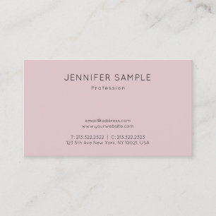 Elegant Minimalistic Professional Modern Plain Business Card
