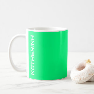 Elegant Minimalistic Solid Neon Spring Green Colou Coffee Mug