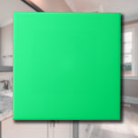 Elegant Minimalistic Solid Neon Spring Green Colou Tile<br><div class="desc">The Elegant Minimalistic Solid Neon Spring Green colour pattern is a striking and modern design that captures the vibrancy and energy of neon hues. This bold yet sophisticated shade of Spring Green radiates freshness, making it a perfect choice for contemporary aesthetics. The minimalist and uniform nature of the pattern enhances...</div>