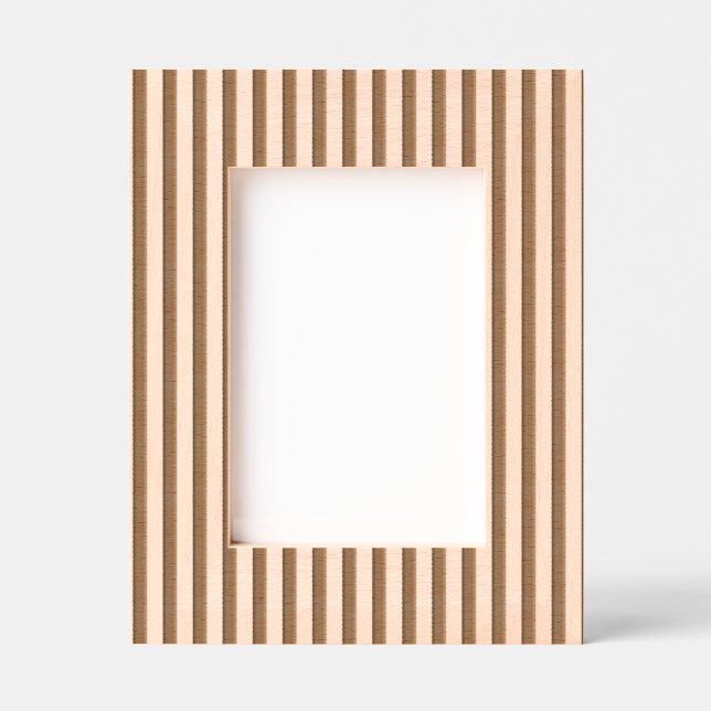 Elegant Minimalistic Striped Design for Modern Etched Frames (Front)