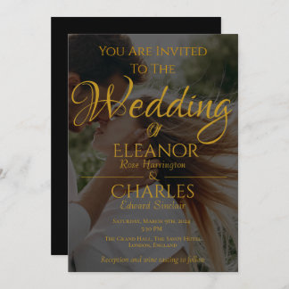 Elegant, Minimalistic Summer Wedding Invitation 