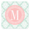 Elegant Mint Damask Personalized