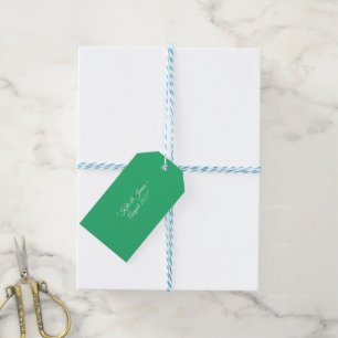 Elegant Mint Wedding Favour Gift Tags
