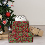 Elegant Mistletoe Burgundy Background Christmas  Wrapping Paper<br><div class="desc">Elevate your holiday gift presentation with the Elegant Mistletoe Burgundy Background Christmas Wrapping Paper. This wrapping paper features a timeless mistletoe design against a rich burgundy backdrop, adding a touch of sophistication to your gifts. Whether you're wrapping presents for family, friends, or colleagues, this paper will enhance the elegance of...</div>