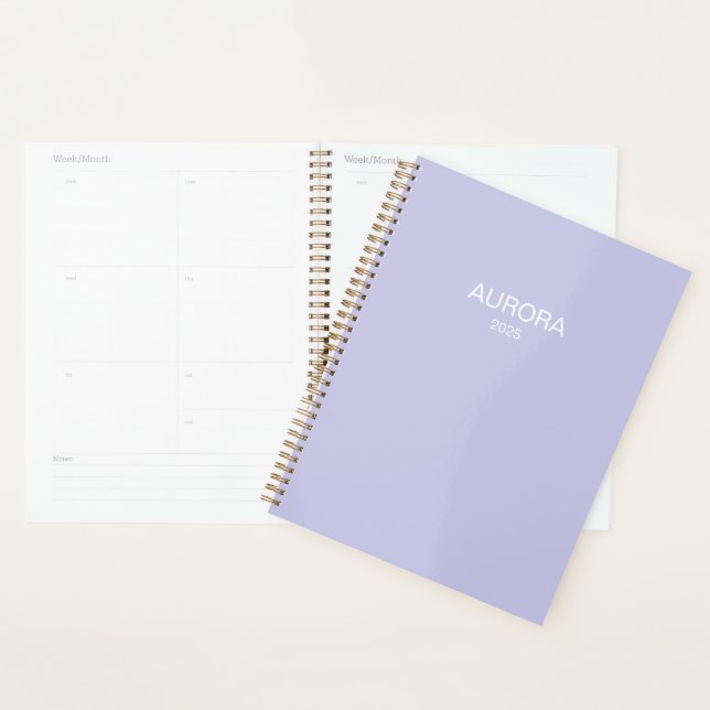 Élégant Misty Lilac Nom personnalisé - (Devant avec enveloppe)