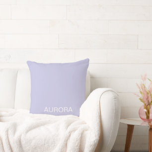 Elegant Misty Lilac Personalized Name -  Throw Pillow
