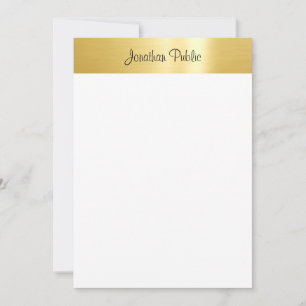 Élégant Modèle à l'apparence or de script Calligra