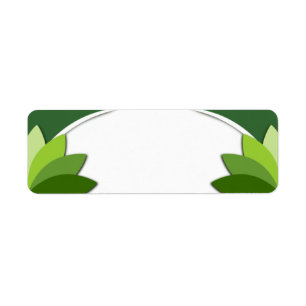 Élégant Modèle de fleurs vertes