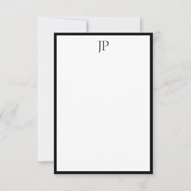 Élégant Modèle de script de calligraphie monograph (Devant)