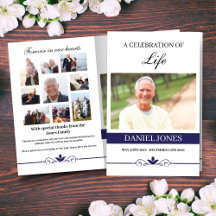 Élégant Modèle du programme funéraire