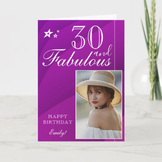 Élégant Modèle photo du 30e anniversaire | Personn