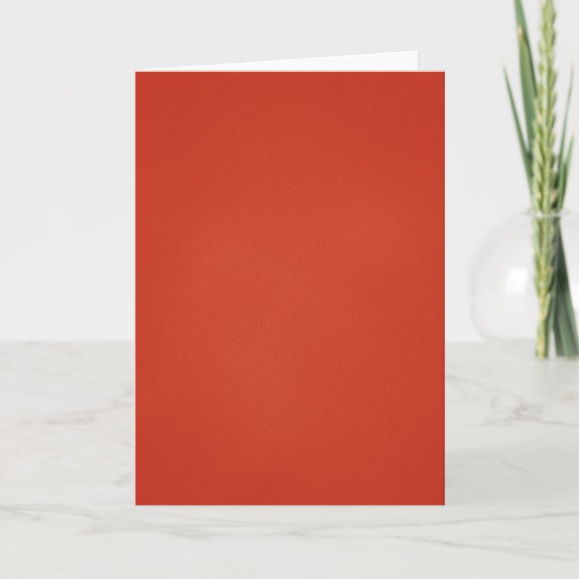 Élégant Modèle Vermillion Red Note Card (Devant)