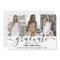 Elegant Modern 4 Photo Collage Script Graduation