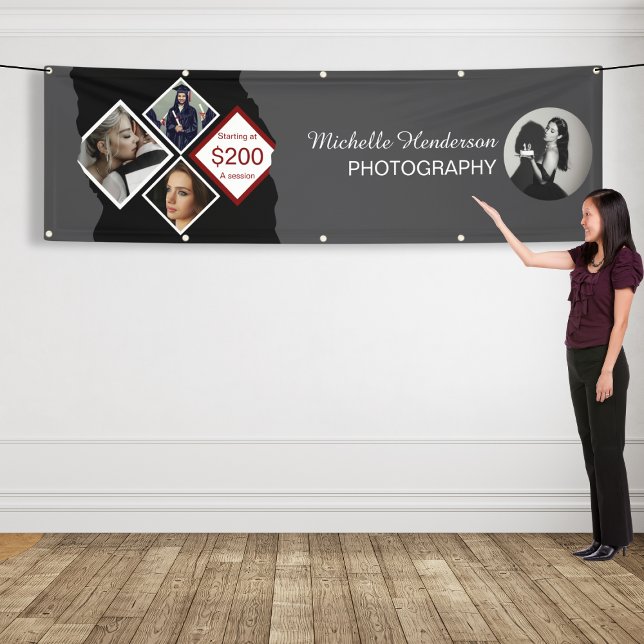 Elegant Modern 4 Photo Small Business Banner (Creator Uploaded)