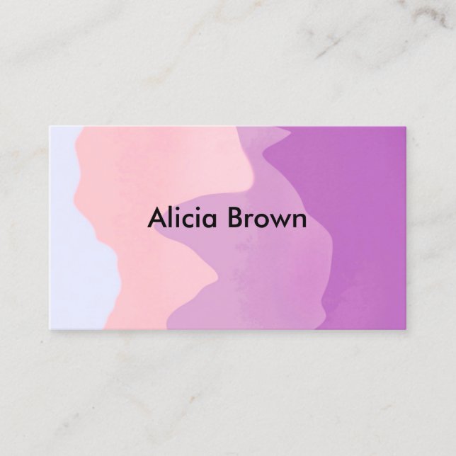  elegant modern abstract art design custom business card (Front)