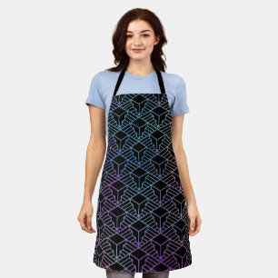 Elegant Modern Abstract Colourful Art Deco Pattern Apron