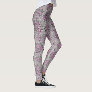 Elegant Modern Angel Vintage Trendy Floral Leggings