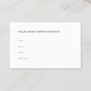 Elegant Modern Appointment Reminder Template