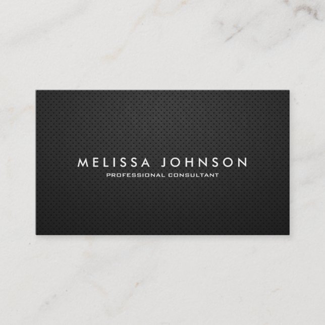 Elegant & Modern Black and Gold Professional Business Card (Front)