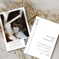 Elegant Modern Black and White All in One Wedding