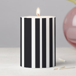 Elegant Modern Black And White Striped Art Form