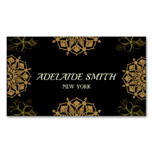 elegant modern black gold business card