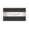 Elegant Modern Black Silver Striped Professional