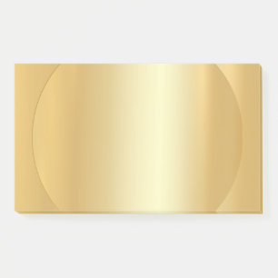 Elegant Modern Blank Template Custom Faux Gold Post-it Notes