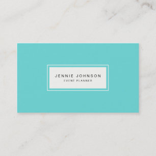 Elegant Modern Blue Business Card