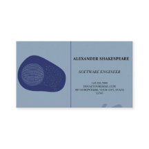 Elegant/Modern/Blue Engineer Business Card