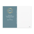 Elegant Modern Blue Gold Star Peace