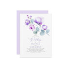 Elegant Modern Botanical Purple Floral Wedding