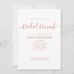 Elegant Modern Bridal Shower Invitation<br><div class="desc">Elegant Modern Bridal Shower Invitation. Invite your family and friends to a wedding shower party,  bridal brunch or luncheon with this minimalist wedding bridal shower template. Personalize this elegant and stylish invitation with names,  venue,  date and time.</div>