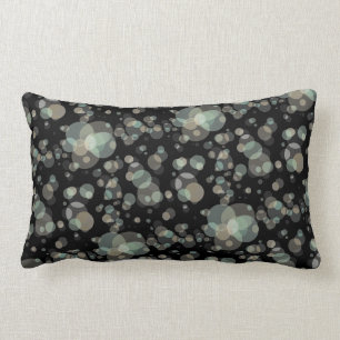 Elegant Modern Bubbles Pattern on any Colour Lumbar Pillow
