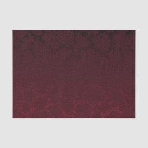 Elegant Modern Burgundy Floral Pattern Tissue Paper