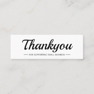 Elegant Modern Business Logo Thank You Insert Card