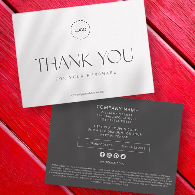 Elegant Modern Business Promo Coupon Ad Campaign Card (Creator Uploaded)