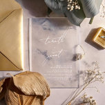 Elegant Modern Calligraphy Creamy Wedding Acrylic Invitations<br><div class="desc">Link Here To See Zazzle Review This Product https://www.youtube.com/watch?v=R1R26IzwDDg ***this design is part of a collection*** _______________________ this design template is fully editable and customizable by you the customer - click personalize further button if you wish to move, add, delete, or make significant changes to the design _______________________ *if you...</div>