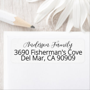 Elegant Modern Calligraphy Family Name