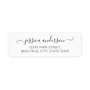 Elegant Modern Calligraphy Script Black Grey